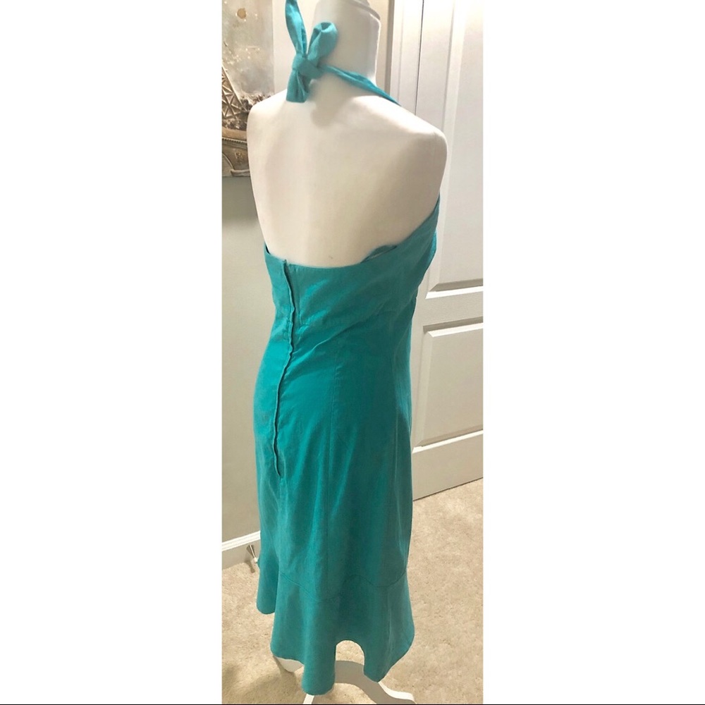 Tiffany Blue Halter Dress - Picture 4 of 5